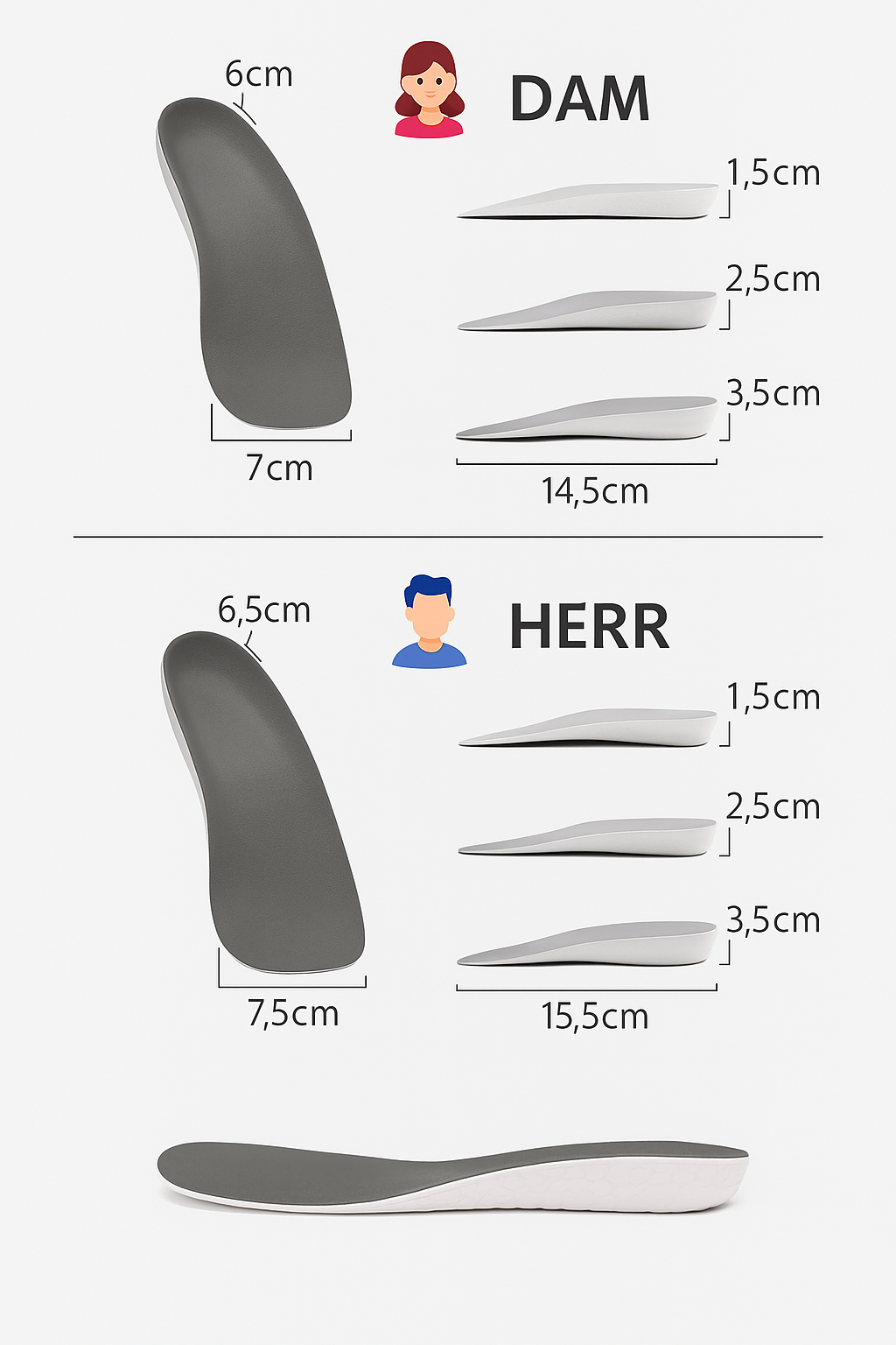 Insoles for Support & Height