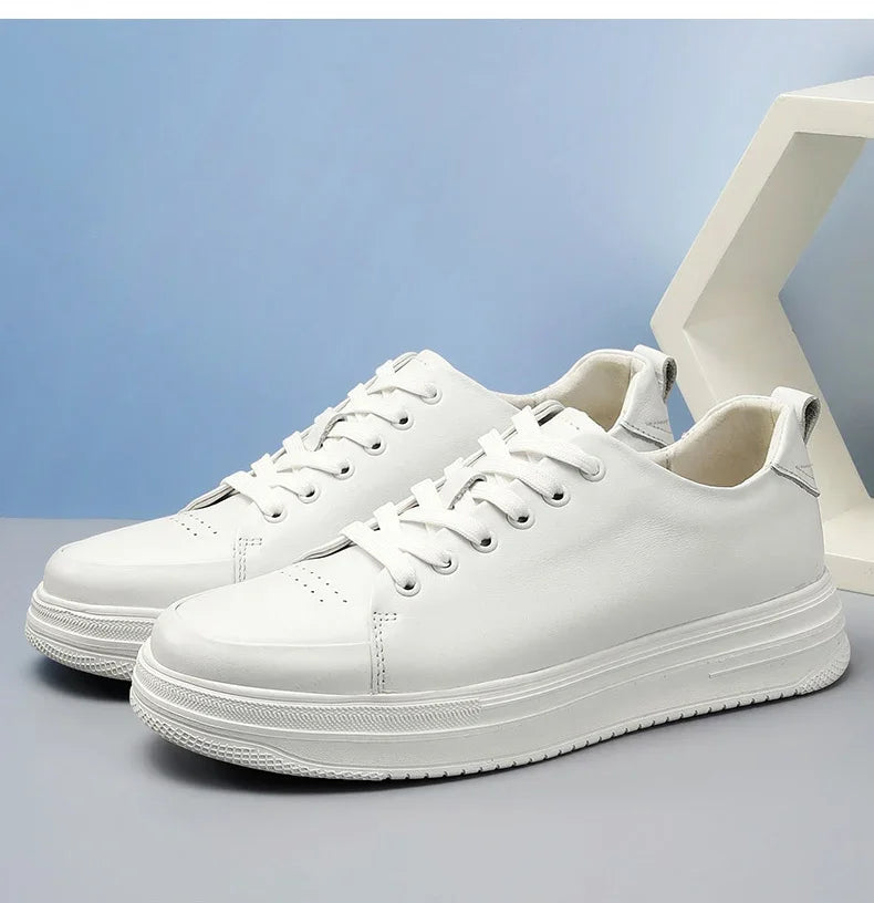 Height-increasing leather shoes – 6 cm