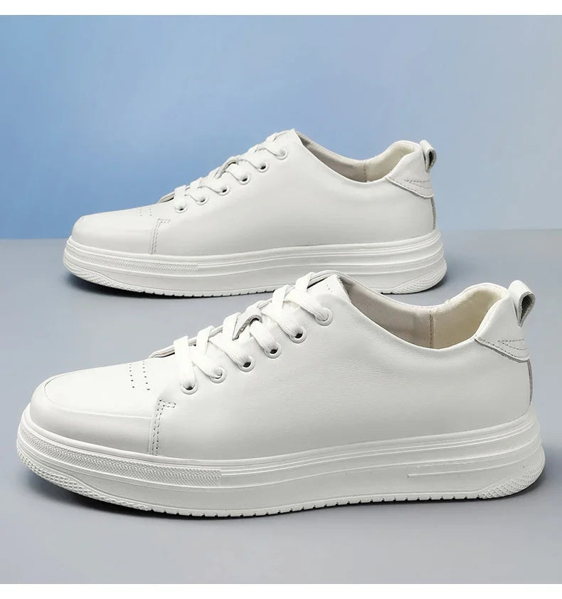 Height-increasing leather shoes – 6 cm